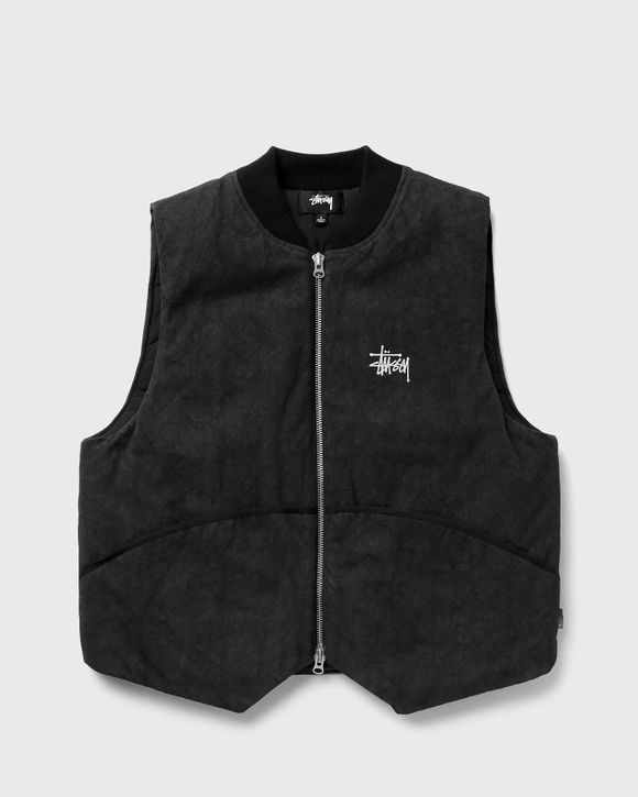 Washed Canvas Primaloft Vest - black