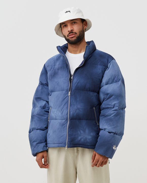 Stussy Recycled Nylon Down Puffer Blue - WASHED NAVY