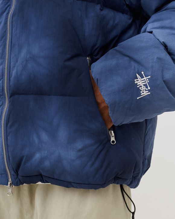 Stussy Recycled Nylon Down Puffer Blue - WASHED NAVY