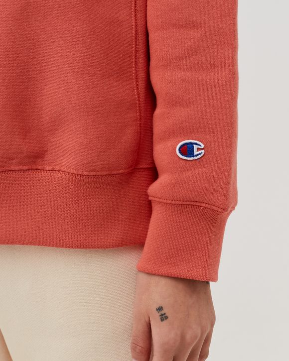 Champion crewneck sweatshirt on sale orange