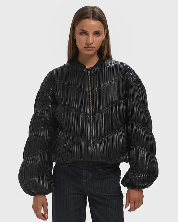 PLEATED BOMBER JACKET