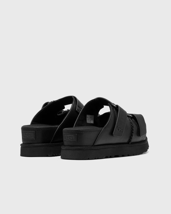 Black ugg slides clearance
