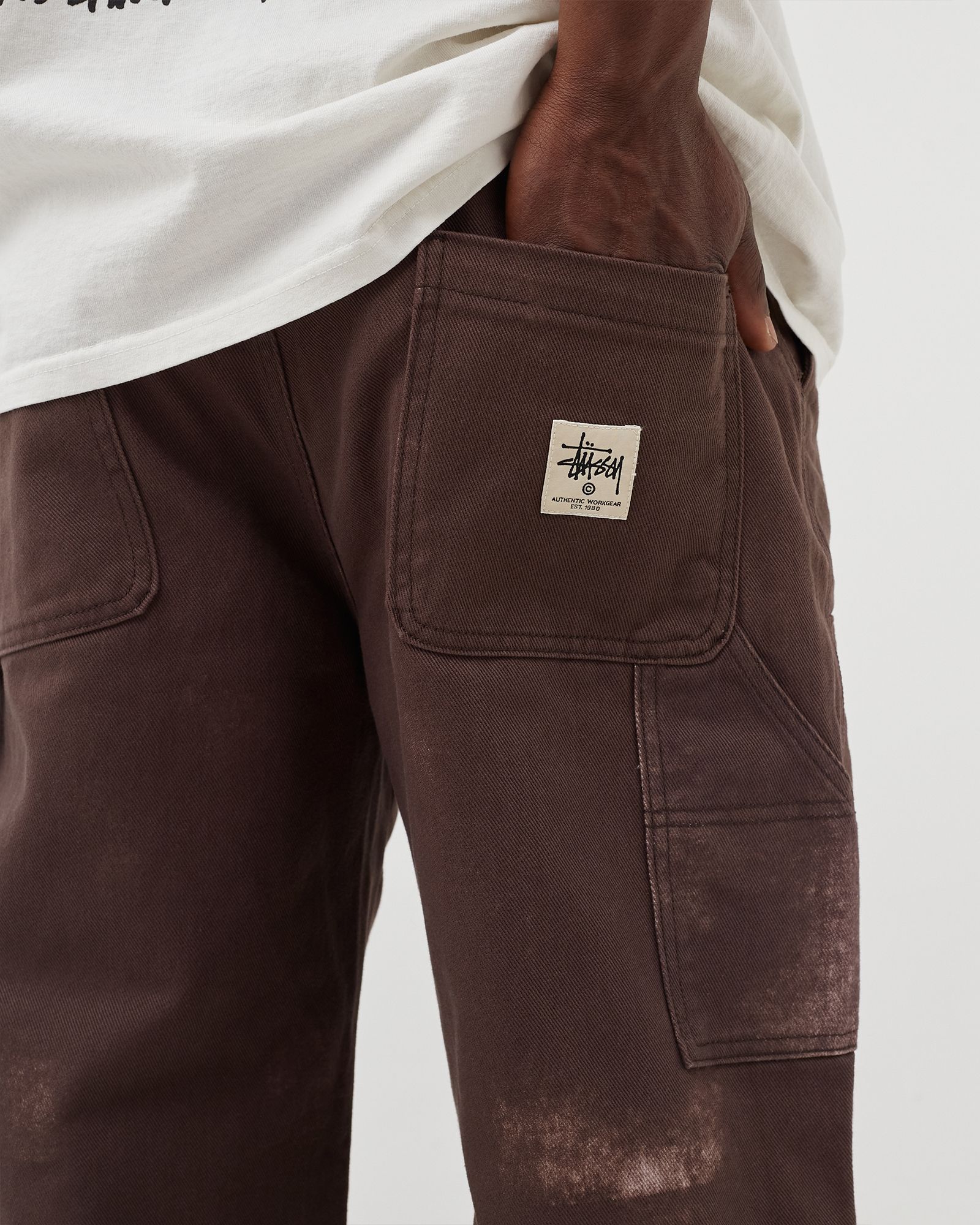 Spotted Bleach Work Pant