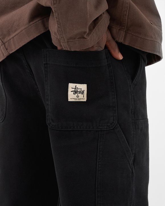 stussy canvas work pant BLACK | labiela.com