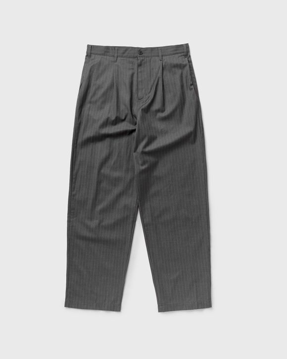 Stussy Striped Volume Pleated Trouser Grey | BSTN Store