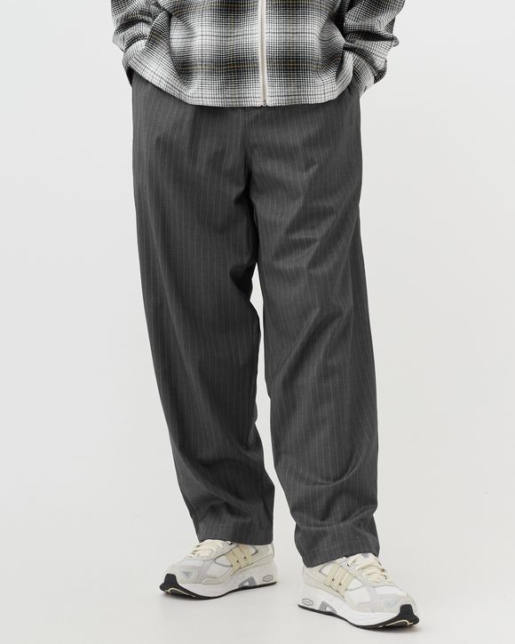 Stussy Striped Volume Pleated Trouser Grey | BSTN Store