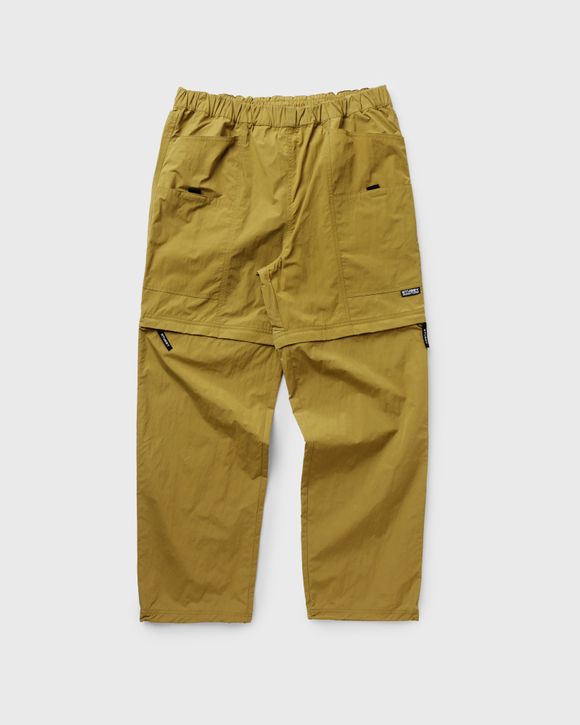 Stussy Nyco Convertible Pant Gold - BRIGHT OLIVE