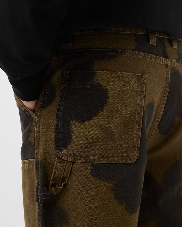 Stussy Floral Dye Work Pant Brown - brown