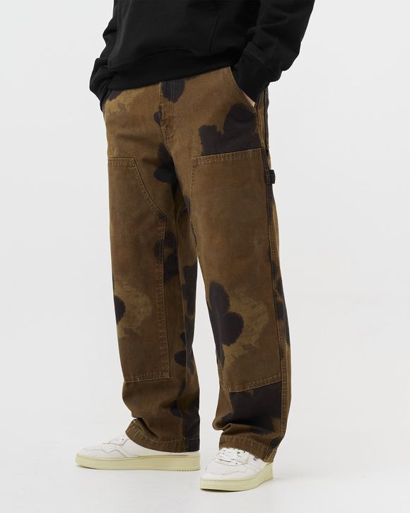 Floral Dye Work Pant - brown