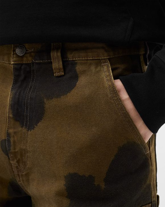 Stussy Floral Dye Work Pant Brown - brown