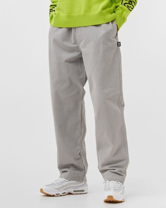 Stussy Brushed Beach Pant Grey - stone