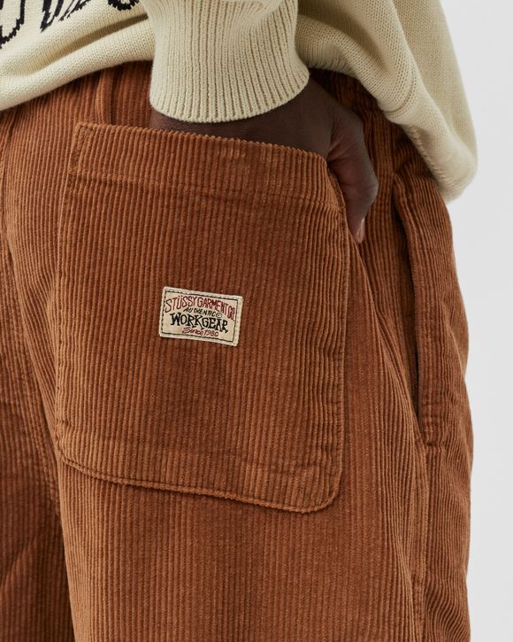 Stussy Wide Wale Cord Beach Pant Brown - Copper