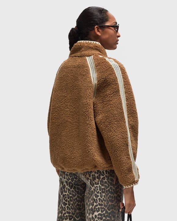 UGG WMNS NIKIA CROCHET UGGFLUFF JACKET Brown | BSTN Store