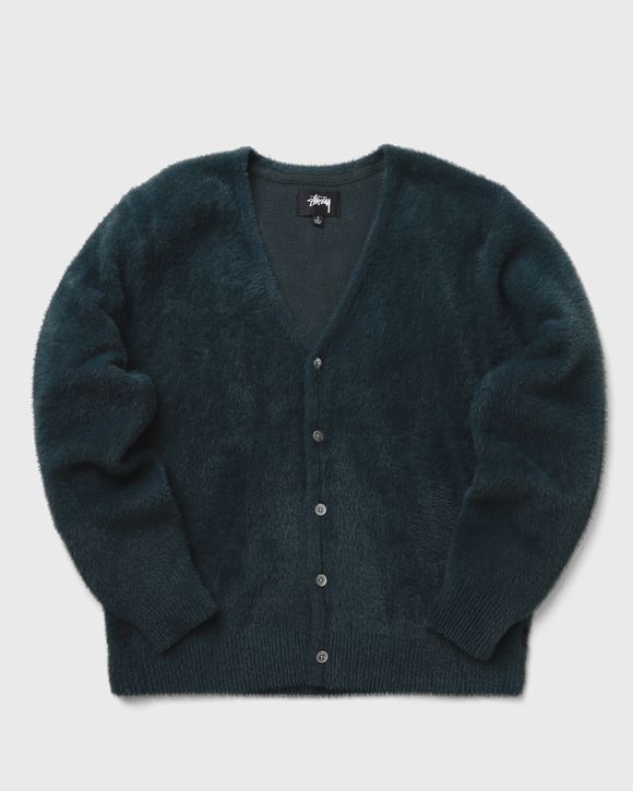 Stussy Shaggy Cardigan Green | BSTN Store