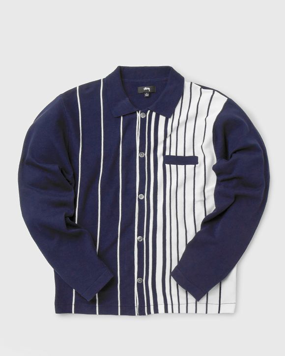Stussy Striped Knit Shirt Blue | BSTN Store