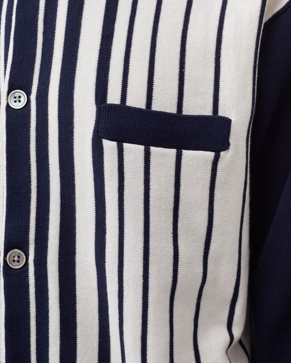 Stussy Striped Knit Shirt Blue | BSTN Store