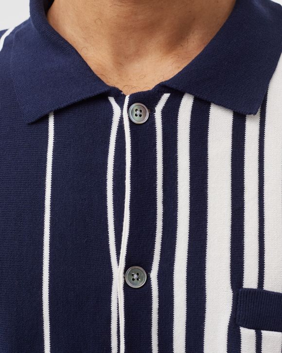 Stussy Striped Knit Shirt Blue | BSTN Store