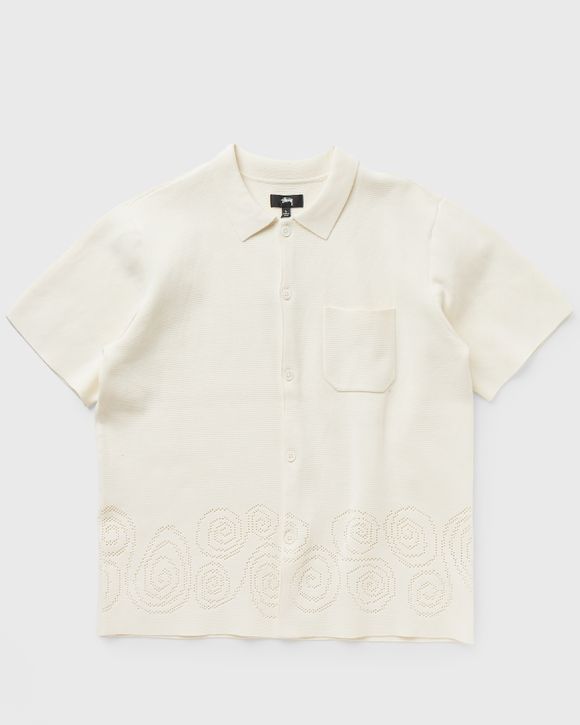 Perforated Swirl Knit Shirt