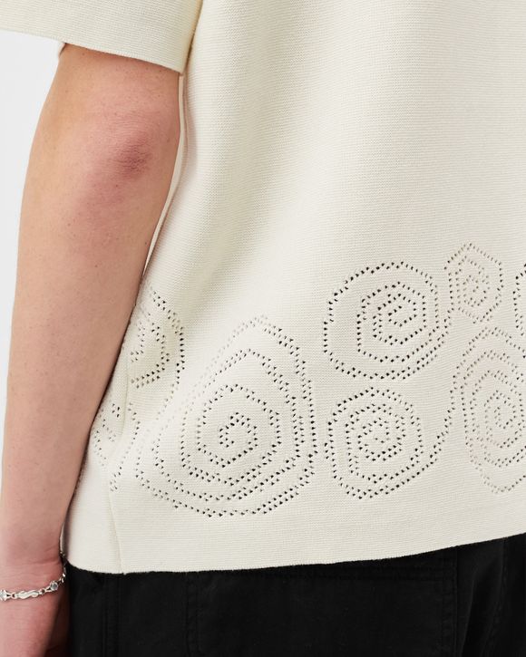 Perforated Swirl Knit Shirt