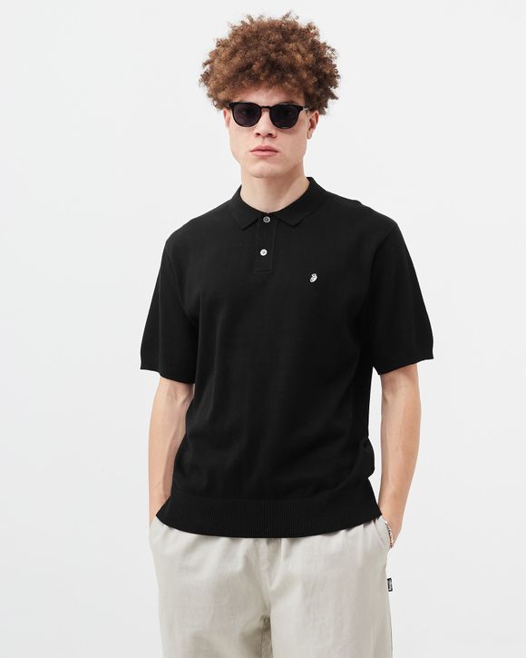 Stussy Classic SS Polo Sweater Black   black