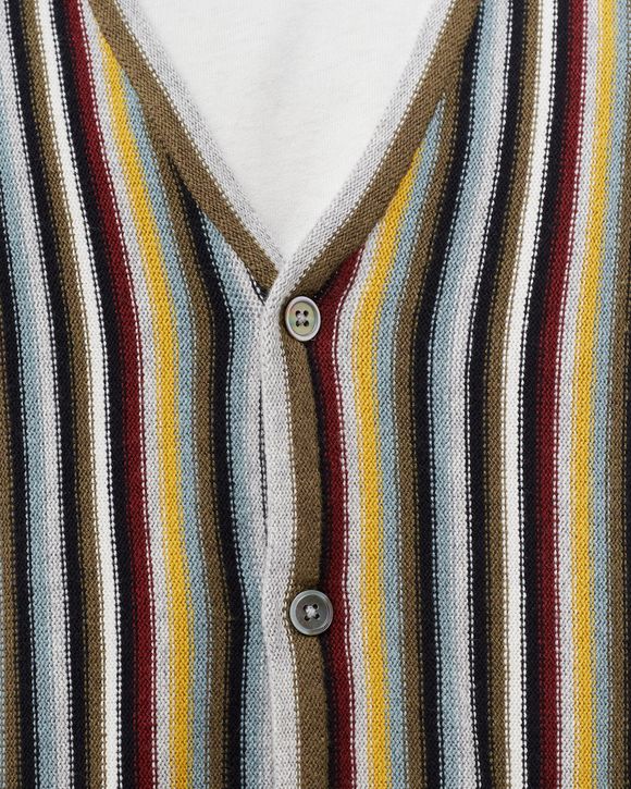 Stussy Stripe Pattern Cardigan Multi - multi