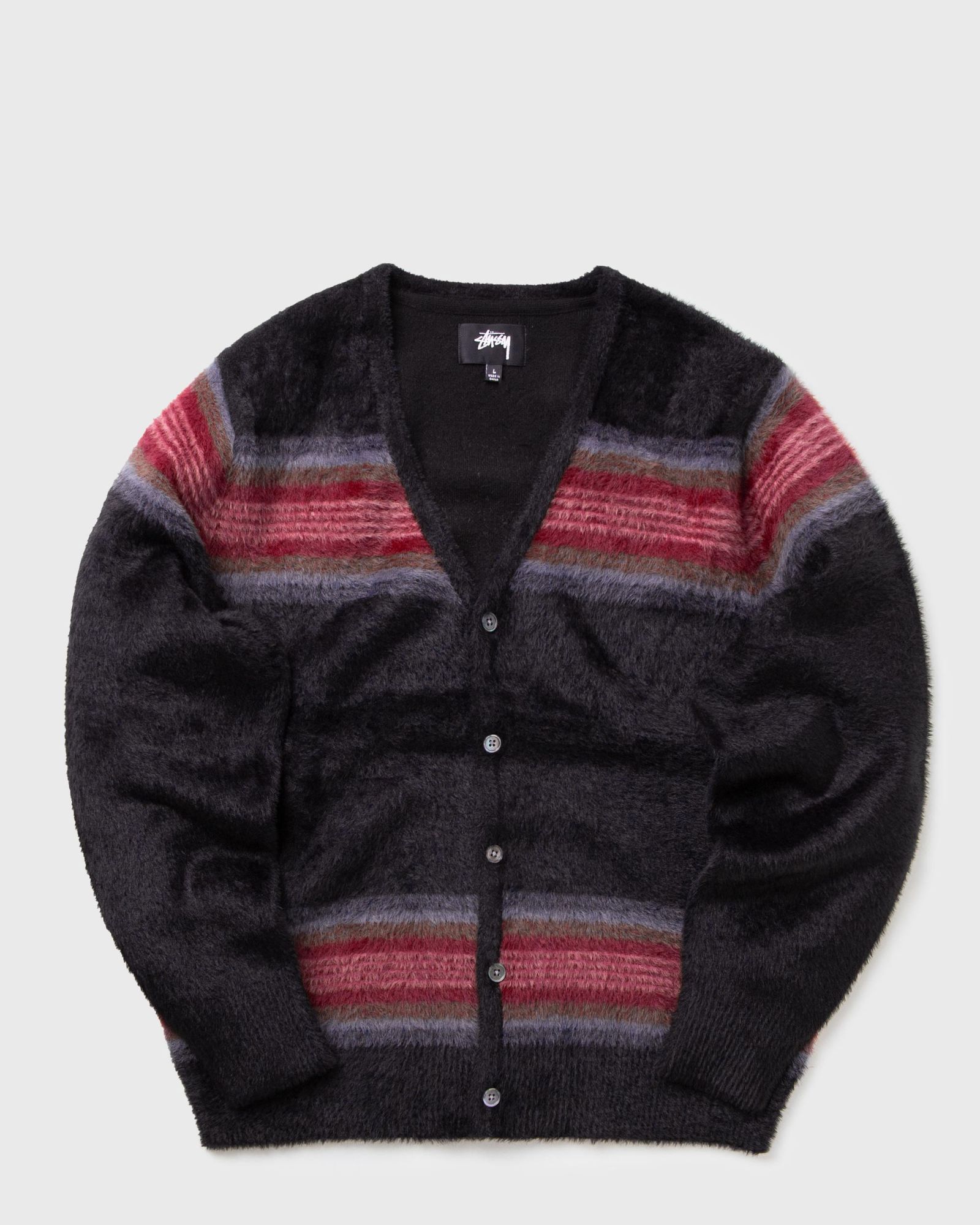 トップス stussy shaggy stripe cardigan Stussy Shaggy Stripe Cardigan - Brown - 117106-1001