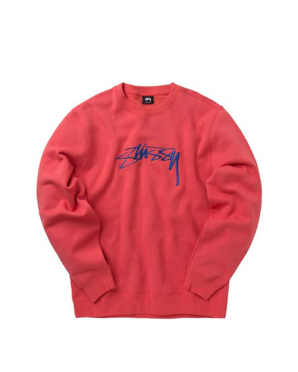 Stussy STUSSY SMOOTH STOCK APP. CREWNECK Red | BSTN Store