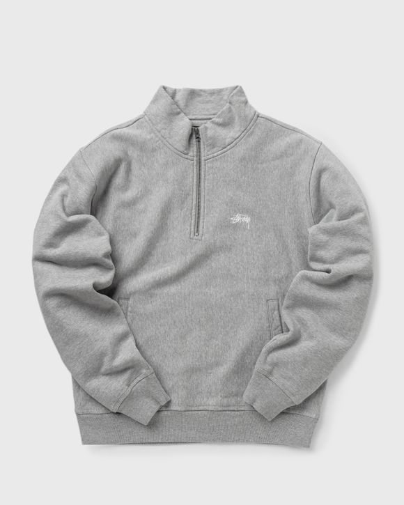 Stussy Stock Logo Mock Grey - grey heather