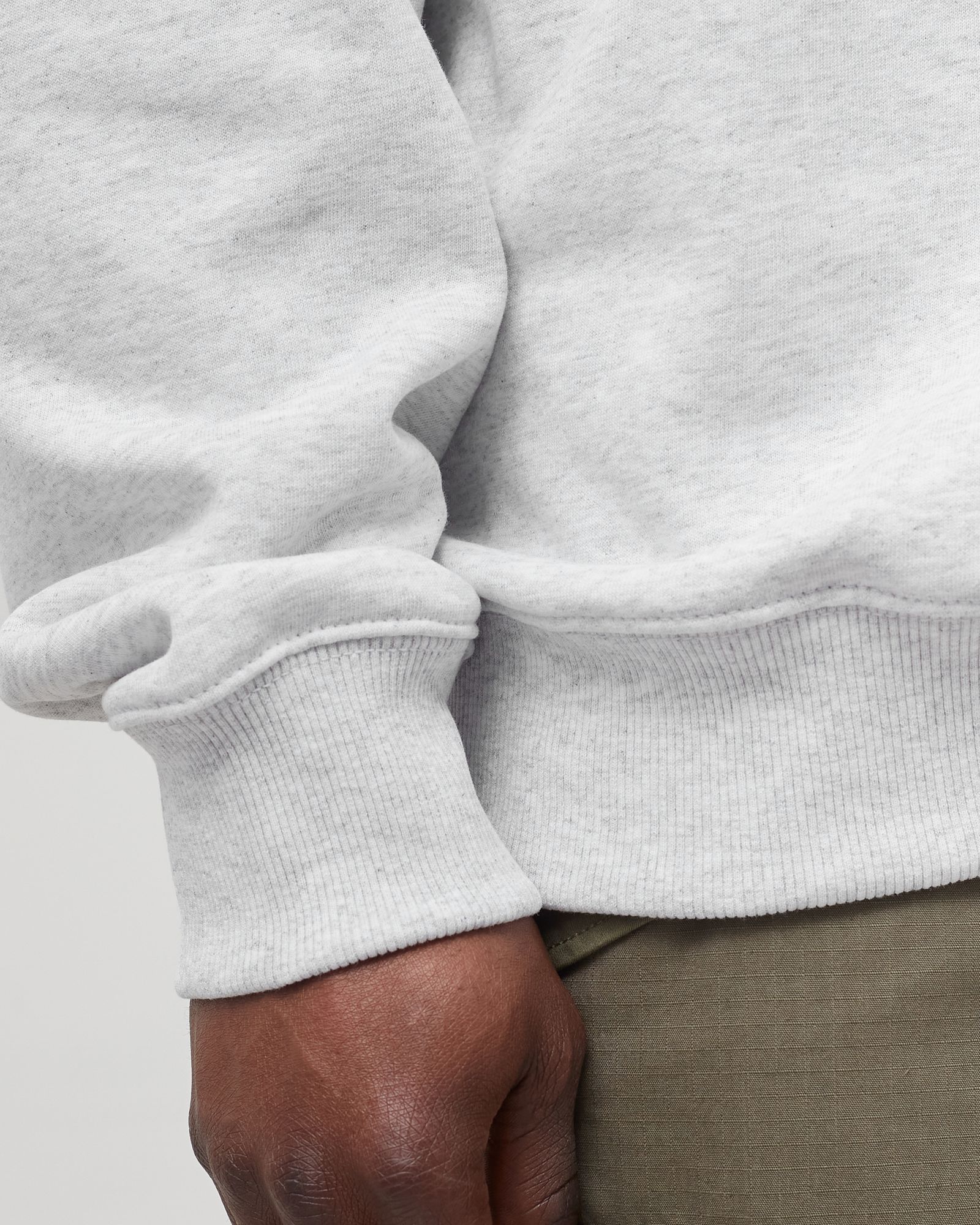 STOCK EMBROIDERED CREW SWEATSHIRT