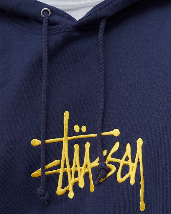 Stussy BASIC STUSSY HOODIE Blue - navy