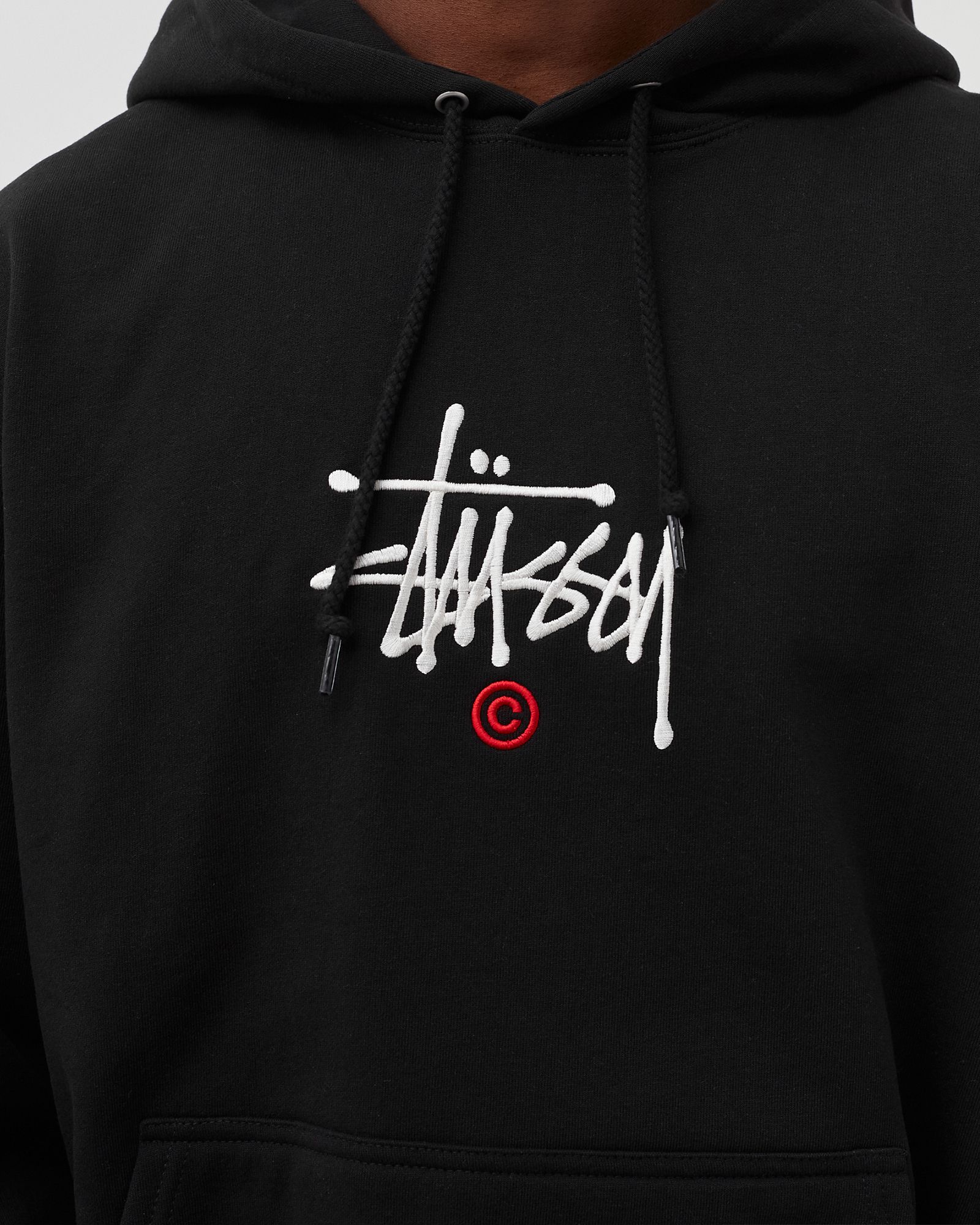 STUSSY COPYRIGHT EMBROIDERED HOODIE