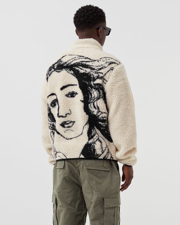 Wizard Of Oz LV varsity jacket • Stussy Venus jacquard sherpa