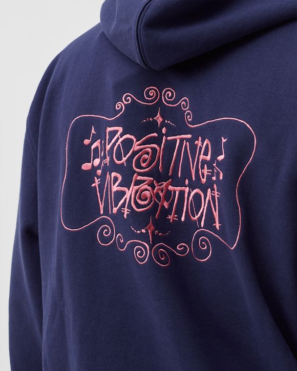 Stussy Positive Vibrations App. Hoodie Blue - navy