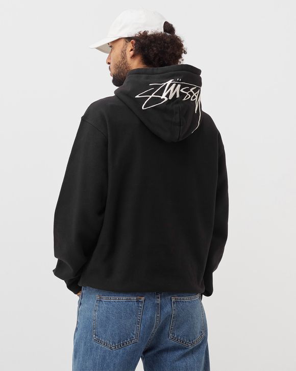 Stussy hot sale embroidered hoodie