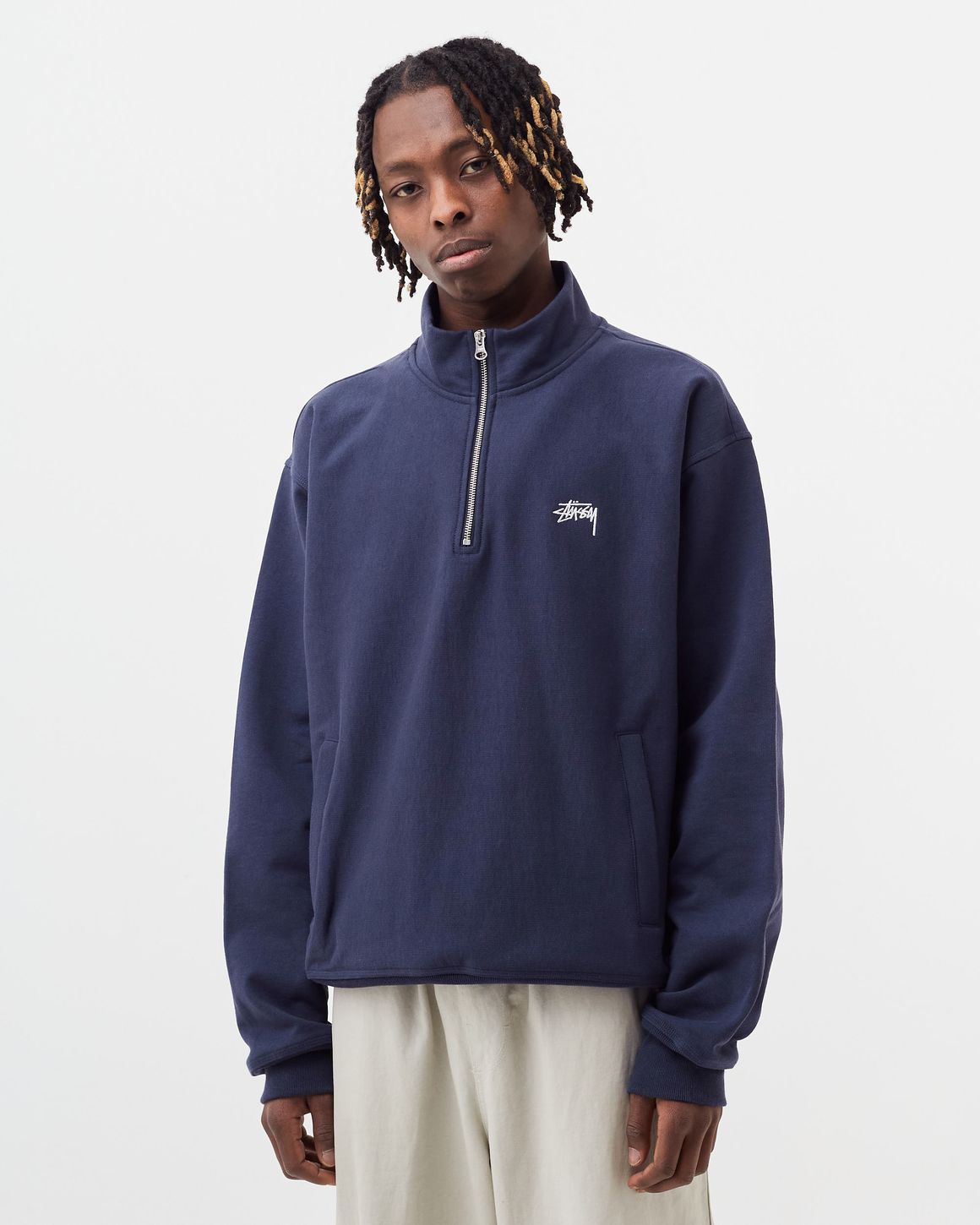 人気新品 STUSSY LOGO トップス STOCK MOCK トップス