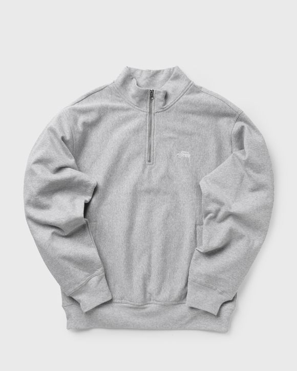 Stussy Stock Logo Mock Grey - GREY HEATHER