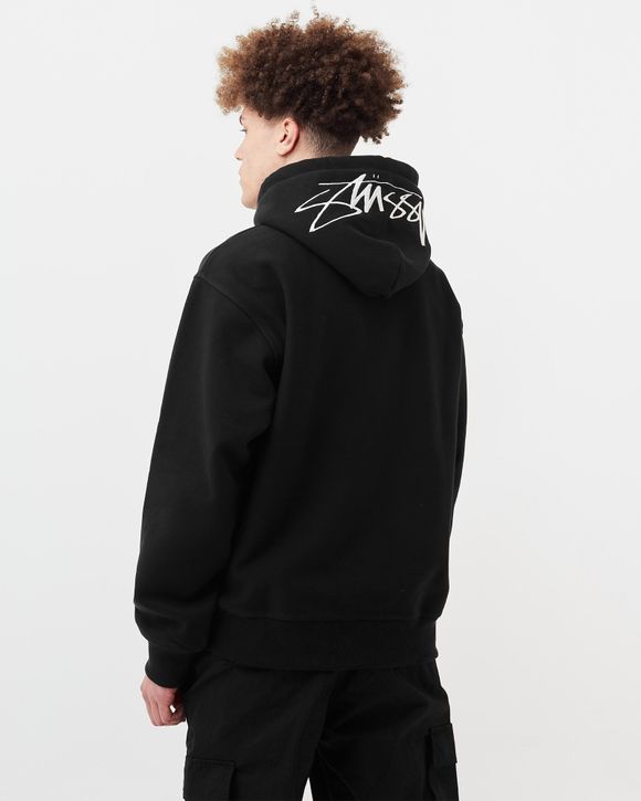 Stussy back discount hood app hood