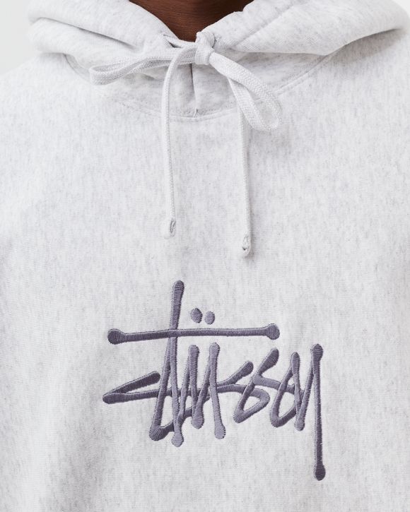 Stüssy Basic Applique Men's Hoodie Gray 118473-ASHH