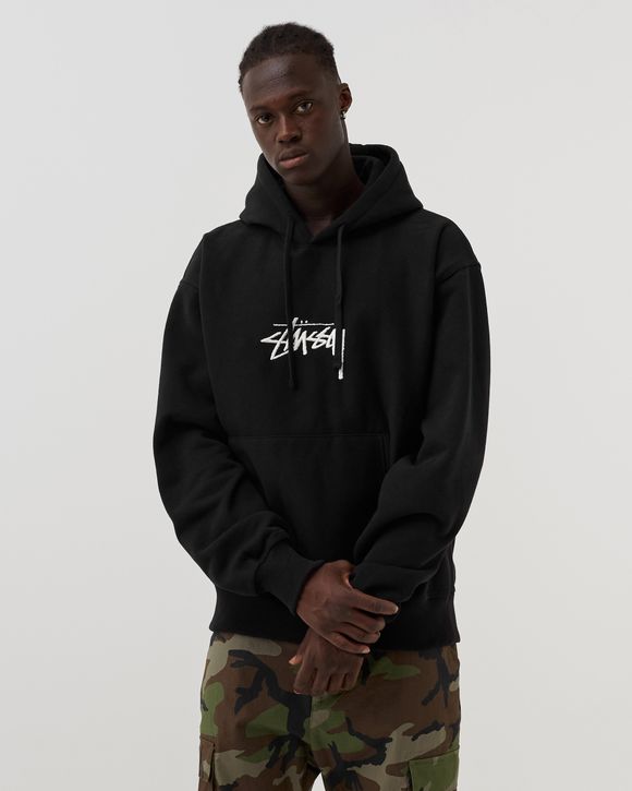 Stussy Stock Logo App. Hood Black black