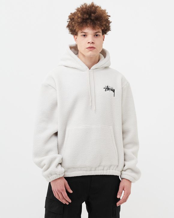 Stussy Bronson Sherpa Hood White - bone