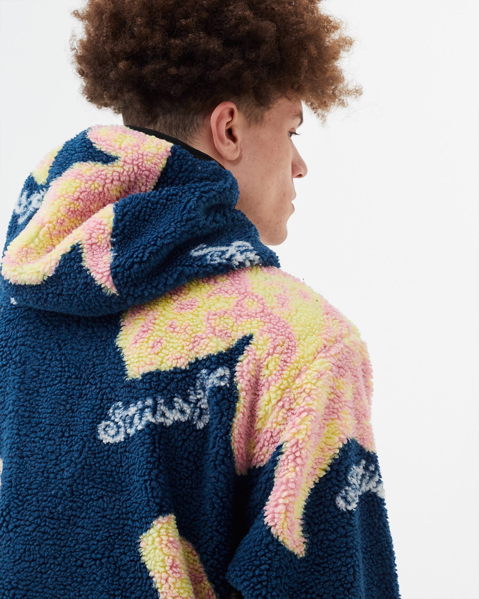 Floral Sherpa Hood Jacket