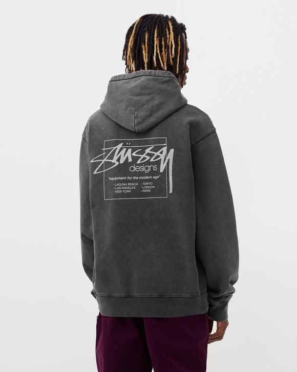 Stussy Dyed Stussy Designs Hood Black - black