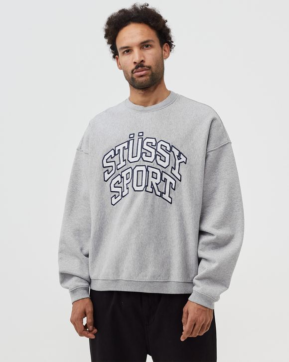 Stussy Relaxed Oversized Crew Grey | BSTN Store