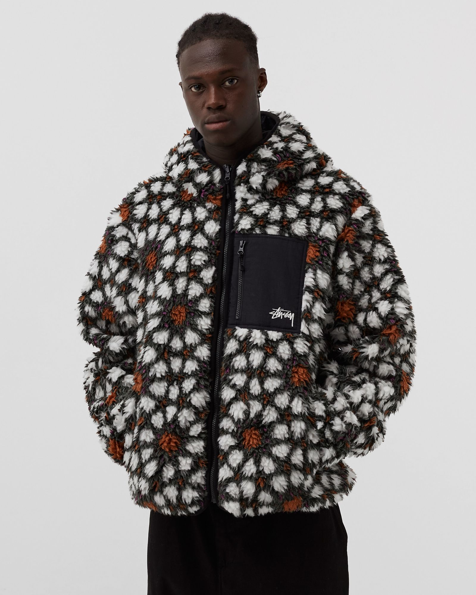 Pattern Sherpa Jacket