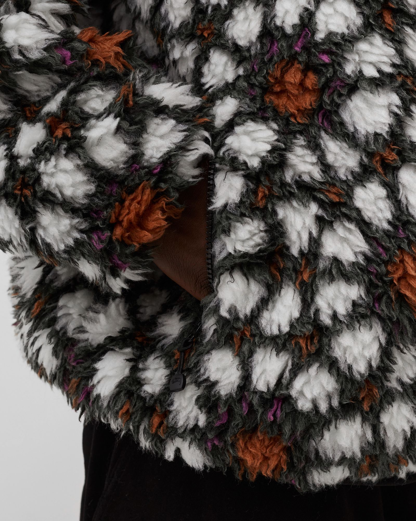 Pattern Sherpa Jacket