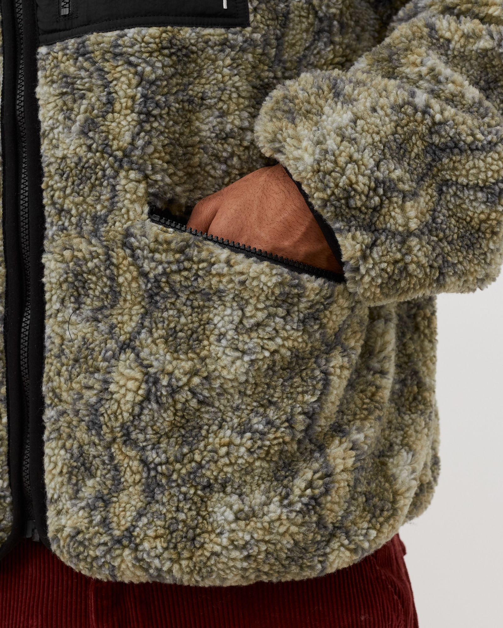 Snake Jacquard Sherpa Jacket