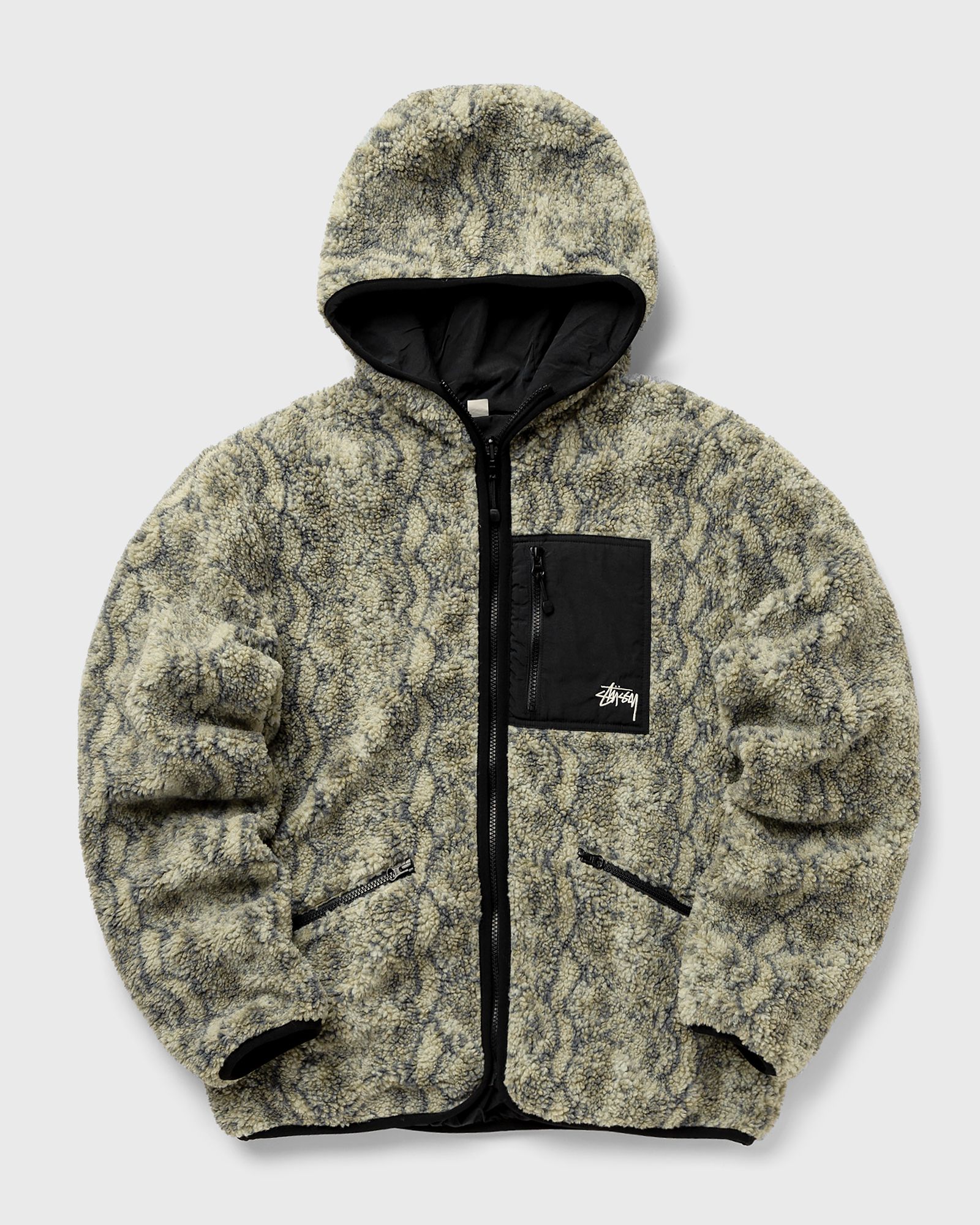 Snake Jacquard Sherpa Jacket