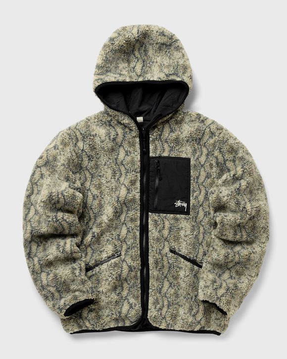 stussy snake jacquard sherpa jacket 23AW