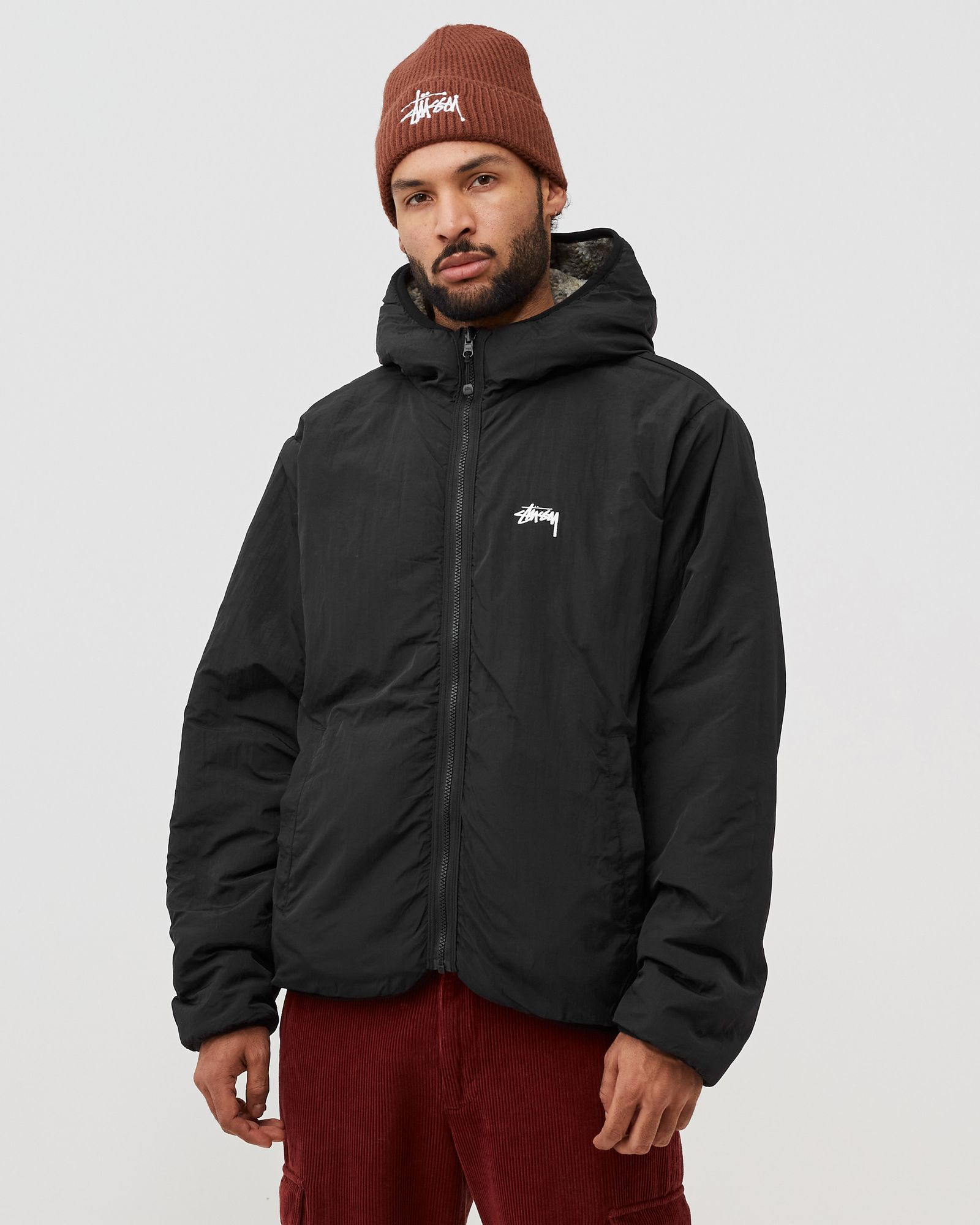 Snake Jacquard Sherpa Jacket