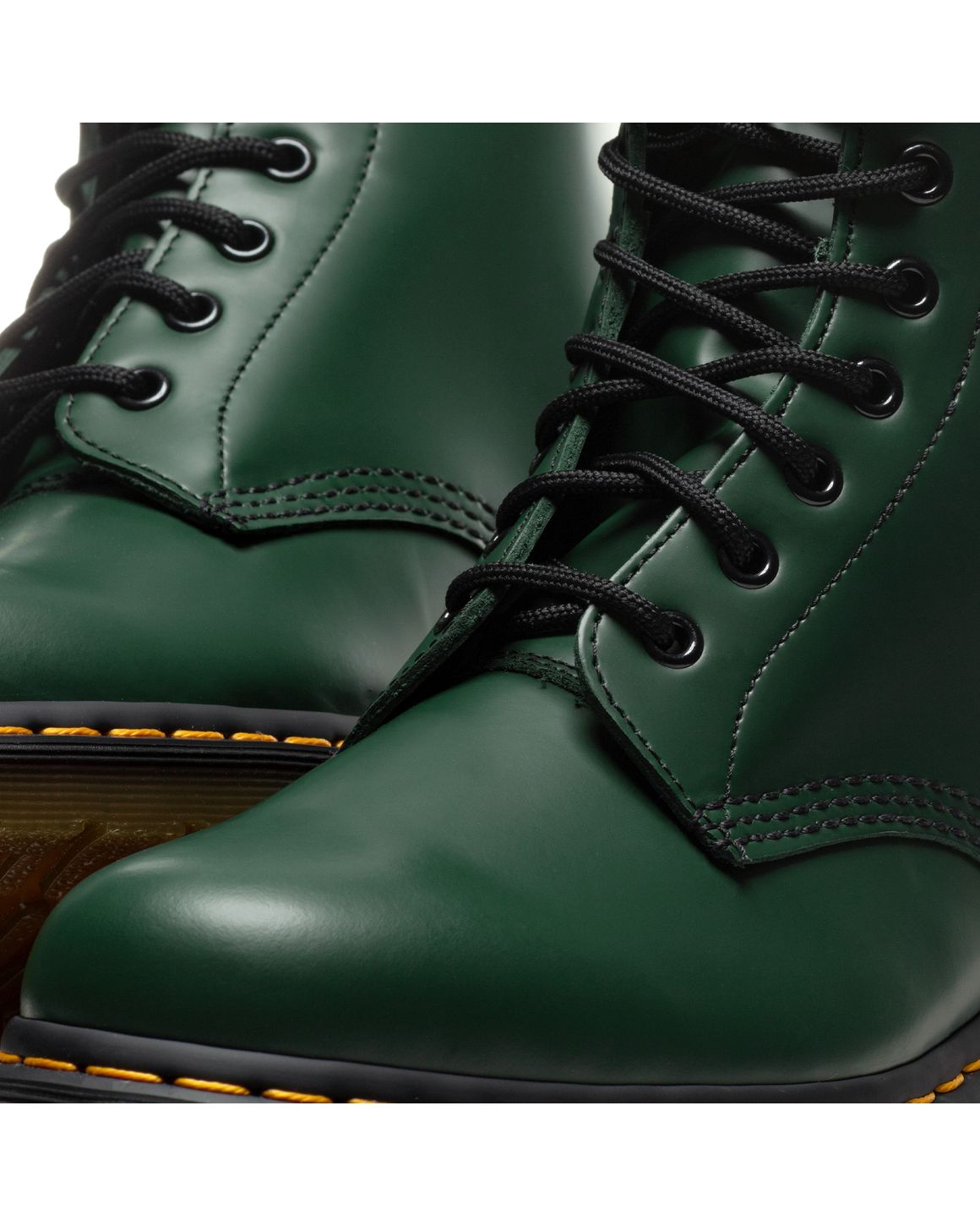 ◆Dr.Martens◆ 1460 Smooth Green 11822207 1460 Smooth Leather Lace Up Boots in Black | Dr. Martens